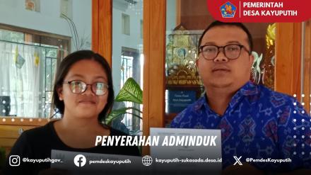PENYERAHAN ADMINDUK